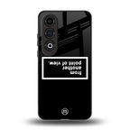 point of view black edition back phone cover | glass case for oneplus nord ce 4