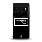 point of view black edition back phone cover | glass case for google pixel 6 pro