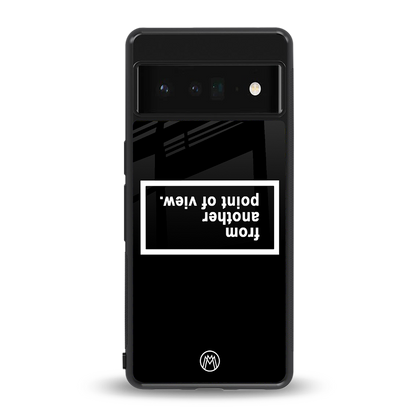 point of view black edition back phone cover | glass case for google pixel 6 pro