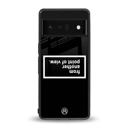 point of view black edition back phone cover | glass case for google pixel 6 pro