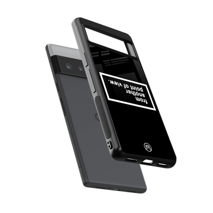 point of view black edition back phone cover | glass case for google pixel 6 pro
