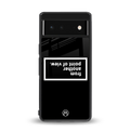 point of view black edition back phone cover | glass case for google pixel 6