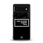 point of view black edition back phone cover | glass case for google pixel 6