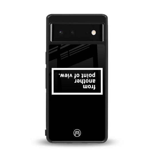 point of view black edition back phone cover | glass case for Google Pixel 6A