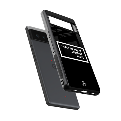 point of view black edition back phone cover | glass case for google pixel 6