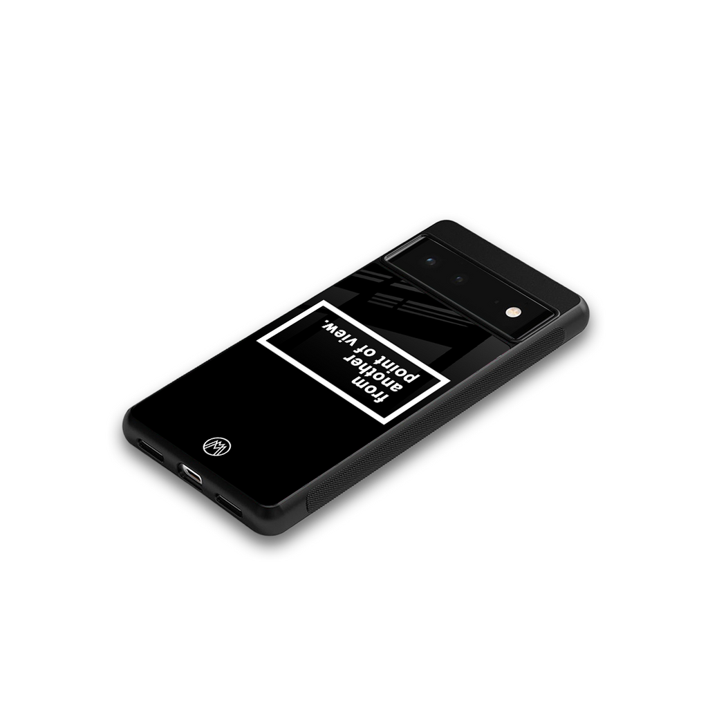 point of view black edition back phone cover | glass case for google pixel 6