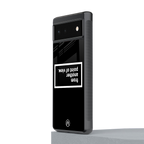 point of view black edition back phone cover | glass case for Google Pixel 6A