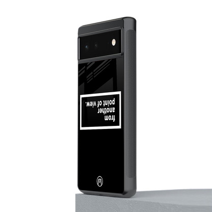 point of view black edition back phone cover | glass case for Google Pixel 6A
