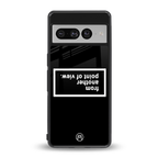 point of view black edition back phone cover | glass case for google pixel 7 pro