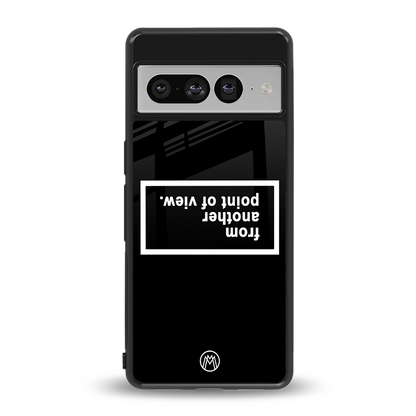 point of view black edition back phone cover | glass case for google pixel 7 pro