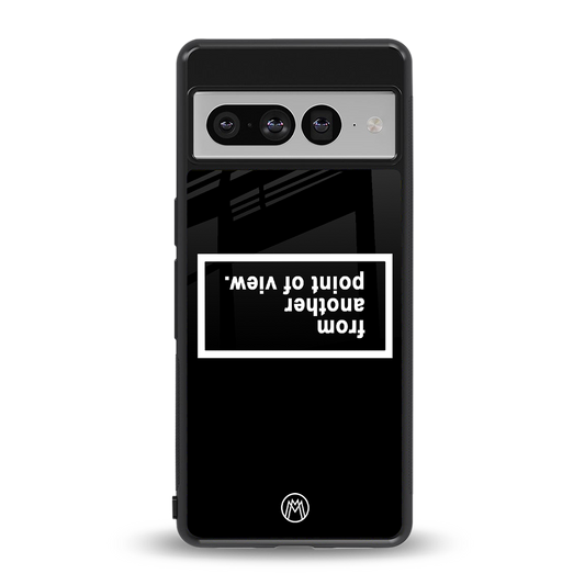point of view black edition back phone cover | glass case for google pixel 7 pro