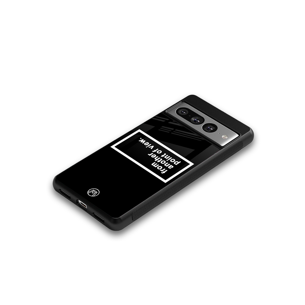 point of view black edition back phone cover | glass case for google pixel 7 pro
