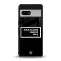 point of view black edition back phone cover | glass case for Google Pixel 7