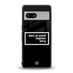 point of view black edition back phone cover | glass case for Google Pixel 7