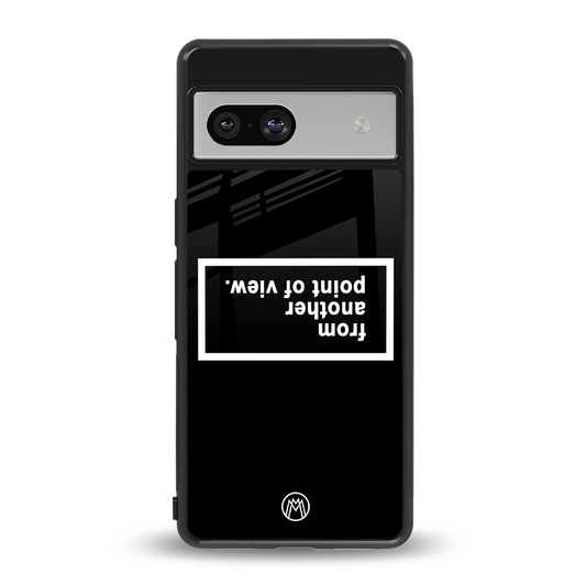 point of view black edition back phone cover | glass case for Google Pixel 7A