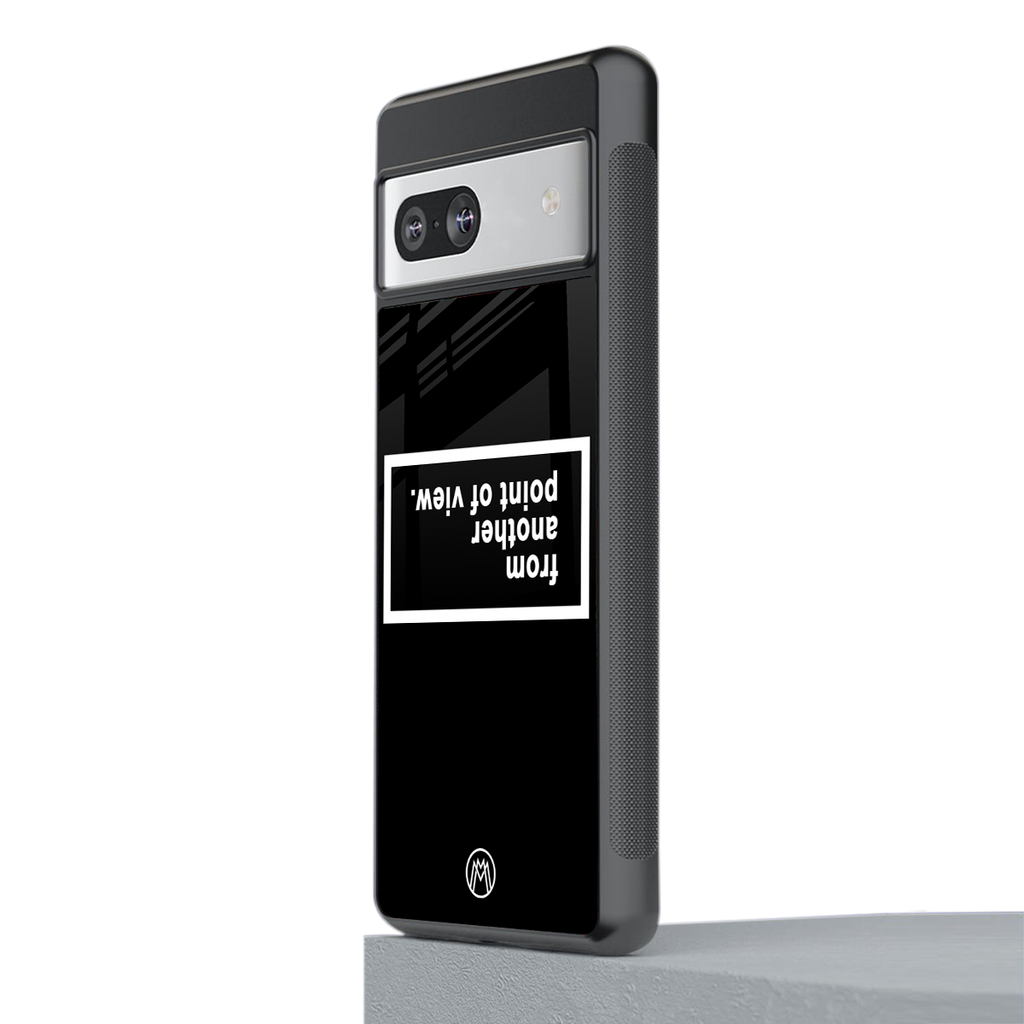point of view black edition back phone cover | glass case for Google Pixel 7