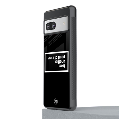 point of view black edition back phone cover | glass case for Google Pixel 7