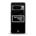 point of view black edition back phone cover | glass case for google pixel 8 pro