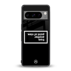 point of view black edition back phone cover | glass case for google pixel 8 pro