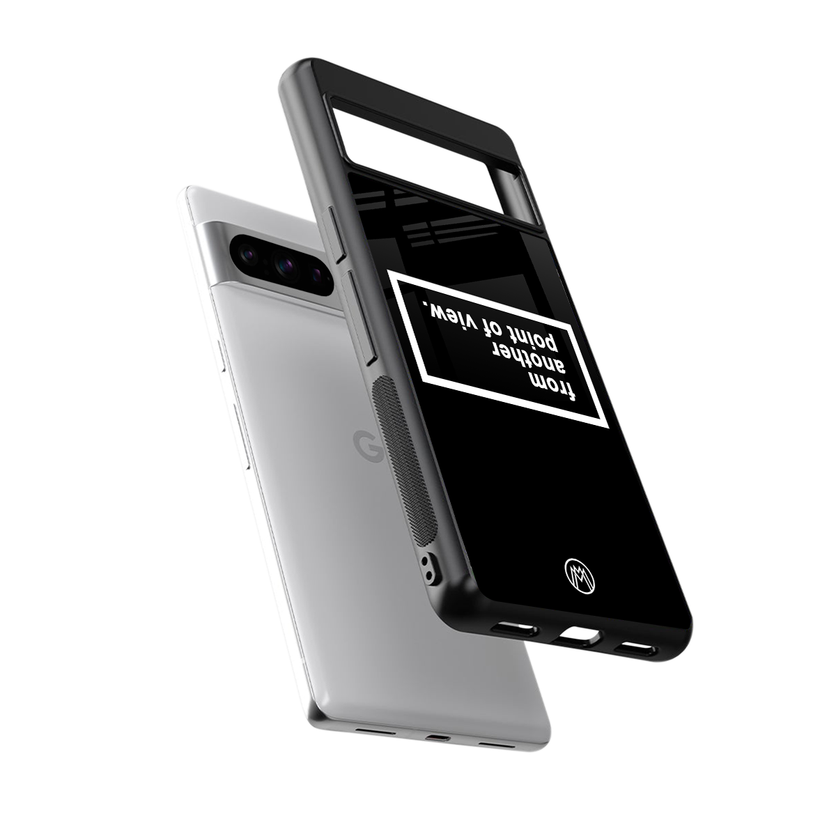 point of view black edition back phone cover | glass case for google pixel 8 pro