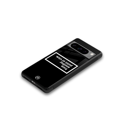 point of view black edition back phone cover | glass case for google pixel 8 pro