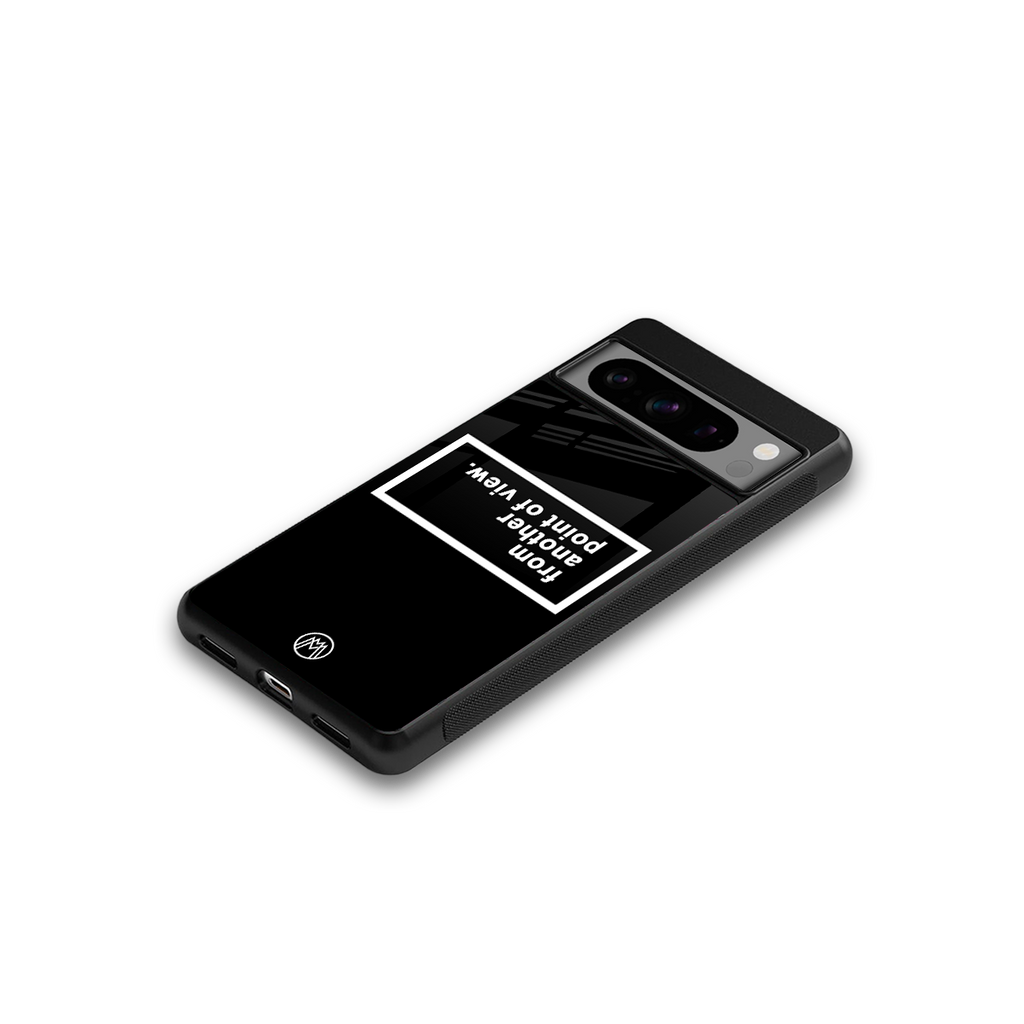 point of view black edition back phone cover | glass case for google pixel 8 pro