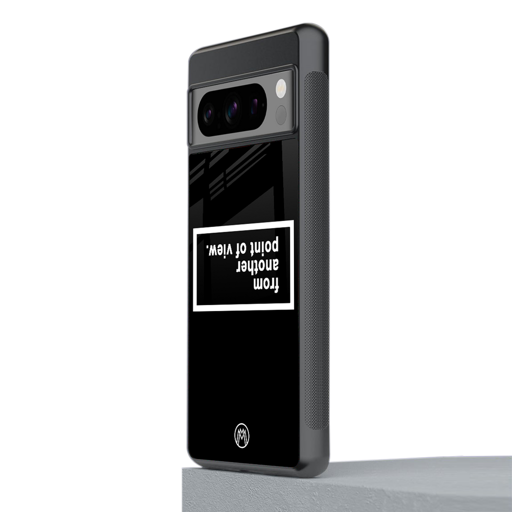 point of view black edition back phone cover | glass case for google pixel 8 pro