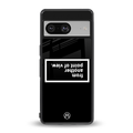 point of view black edition back phone cover | glass case for Google Pixel 8