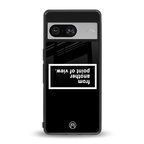 point of view black edition back phone cover | glass case for Google Pixel 8