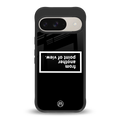 point of view black edition back phone cover | glass case for google pixel 9