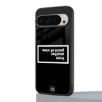 point of view black edition back phone cover | glass case for google pixel 9 pro