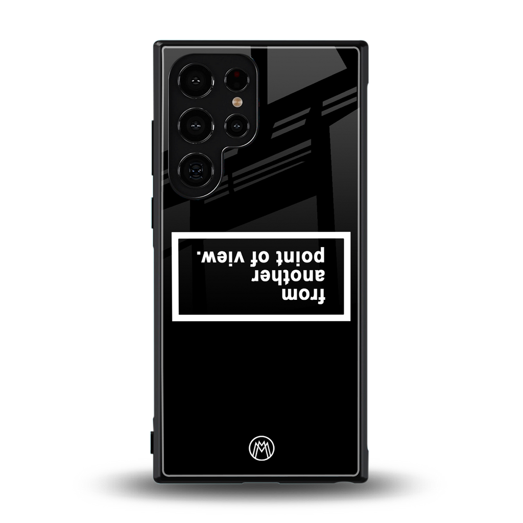 point of view black edition back phone cover | glass case for samsung galaxy s23 ultra