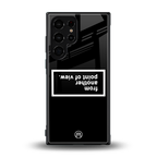 point of view black edition back phone cover | glass case for samsung galaxy s23 ultra
