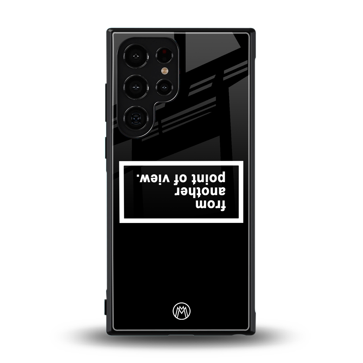 point of view black edition back phone cover | glass case for samsung galaxy s23 ultra