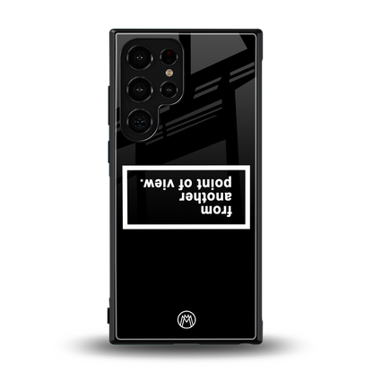 point of view black edition back phone cover | glass case for samsung galaxy s23 ultra