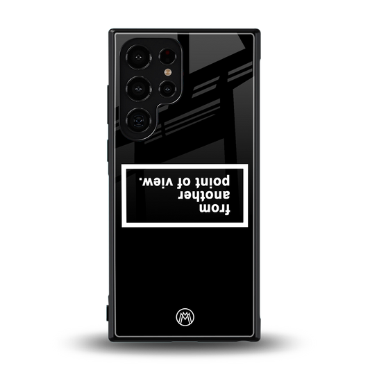 point of view black edition back phone cover | glass case for samsung galaxy s23 ultra