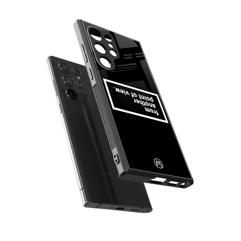 point of view black edition back phone cover | glass case for samsung galaxy s23 ultra