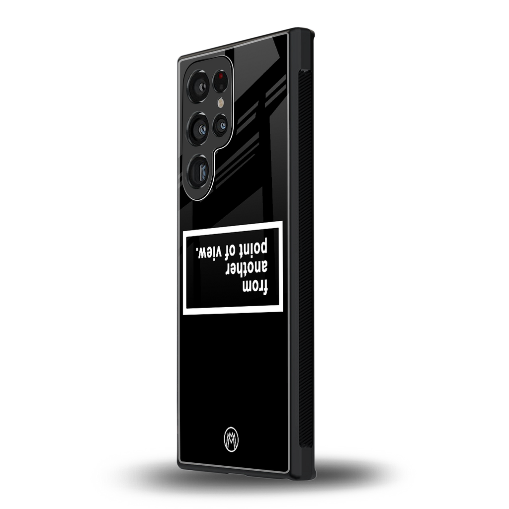 point of view black edition back phone cover | glass case for samsung galaxy s23 ultra