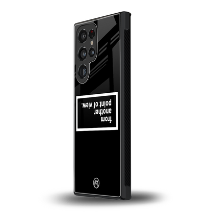 point of view black edition back phone cover | glass case for samsung galaxy s23 ultra