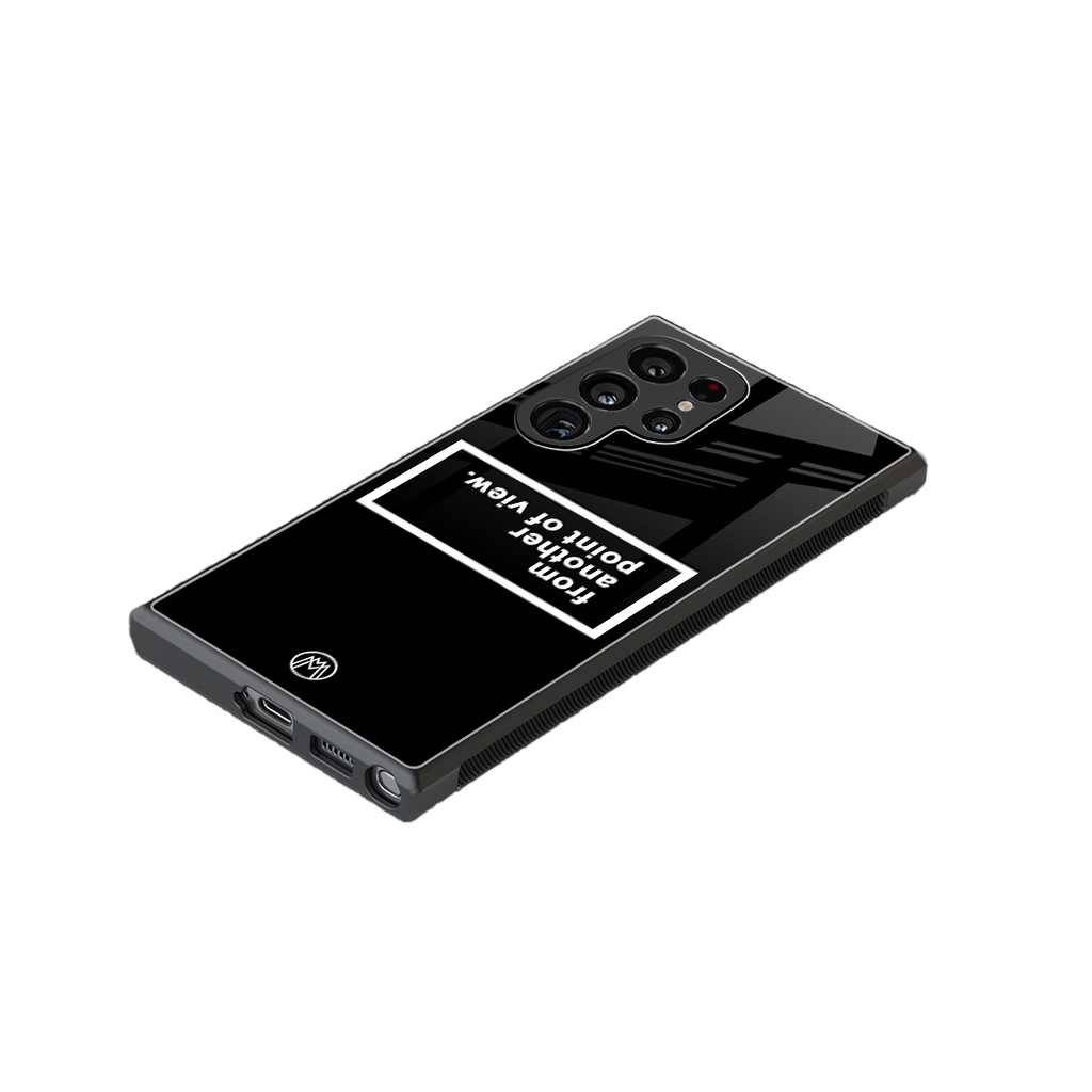 point of view black edition back phone cover | glass case for samsung galaxy s23 ultra