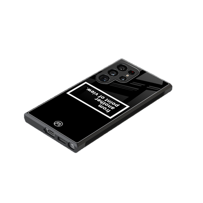 point of view black edition back phone cover | glass case for samsung galaxy s23 ultra