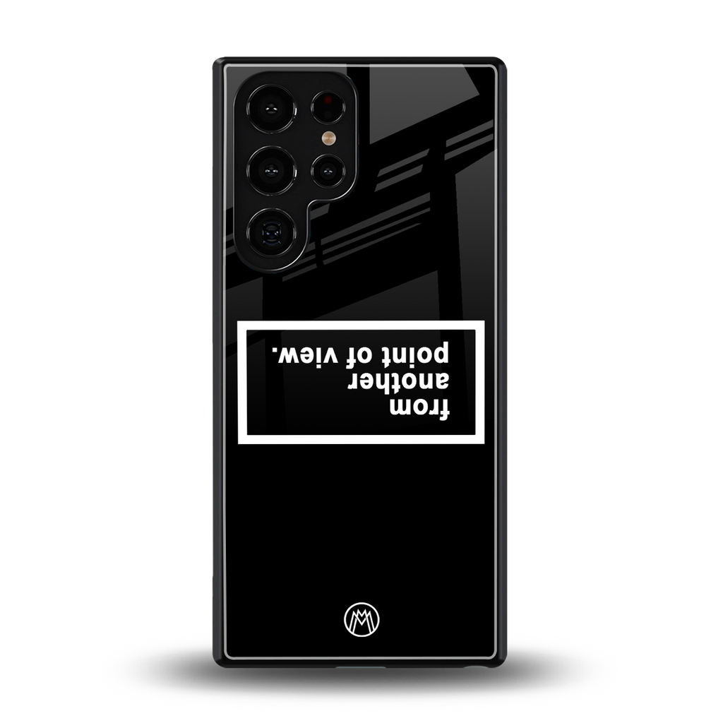 point of view black edition back phone cover | glass case for samsung galaxy s25 ultra