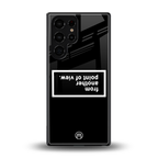 point of view black edition back phone cover | glass case for samsung galaxy s25 ultra