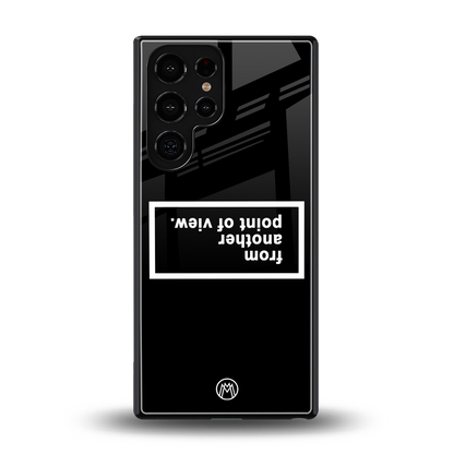 point of view black edition back phone cover | glass case for samsung galaxy s25 ultra