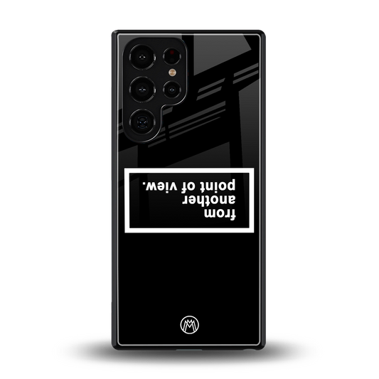 point of view black edition back phone cover | glass case for samsung galaxy s25 ultra