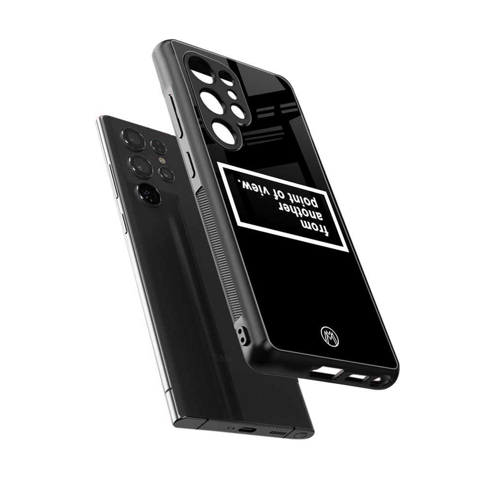 point of view black edition back phone cover | glass case for samsung galaxy s25 ultra