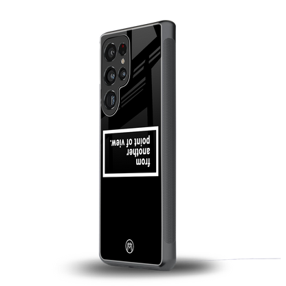 point of view black edition back phone cover | glass case for samsung galaxy s25 ultra