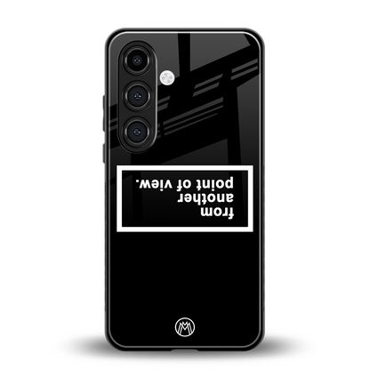 point of view black edition back phone cover | glass case for samsung galaxy s24 fe