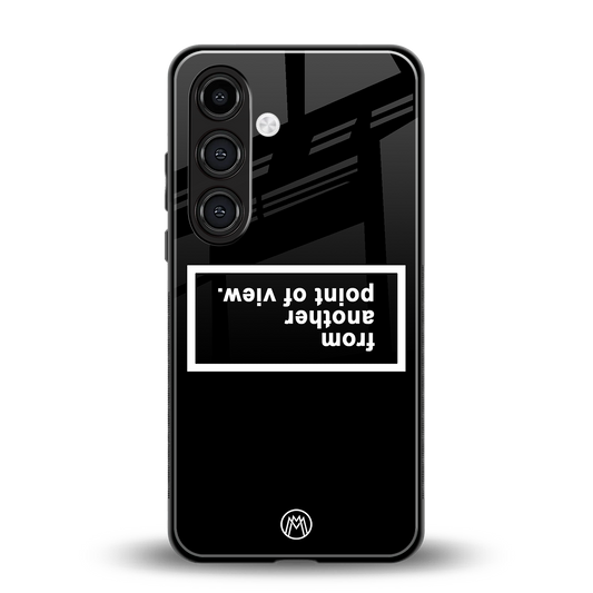 point of view black edition back phone cover | glass case for samsung galaxy s24 fe