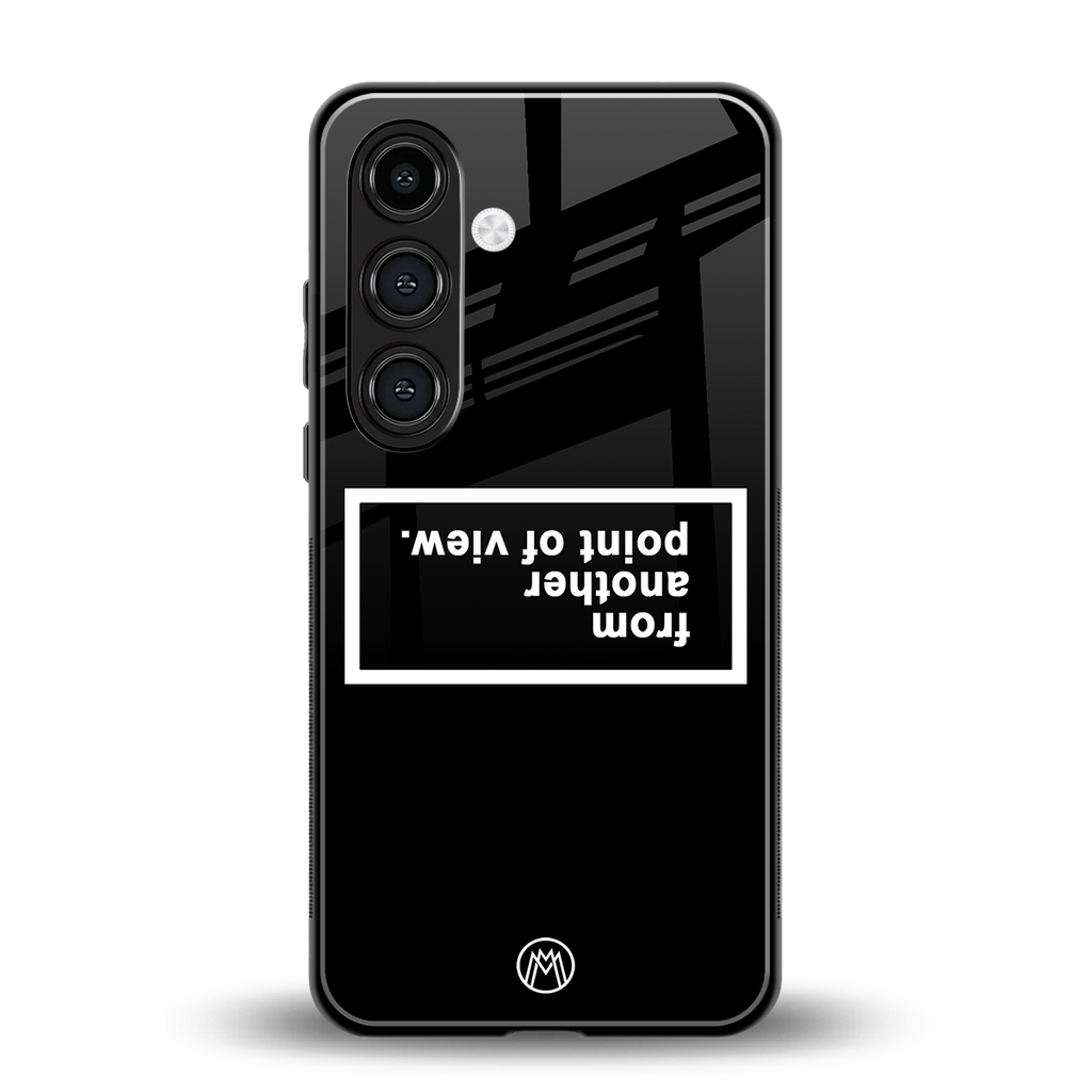 point of view black edition back phone cover | glass case for samsung galaxy s24 plus